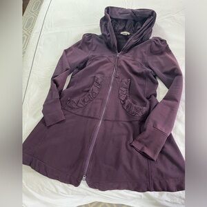 Prairie Underground Long Cloak Hoodie. Violet. XL